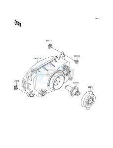 ZX 600 E [NINJA ZX-6] (E1-E3) [NINJA ZX-6] drawing HEADLIGHT-- S- -