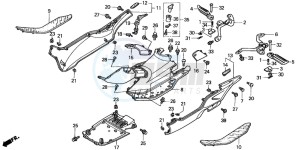 NSS250 JAZZ drawing FLOOR PANEL/CENTER COVER