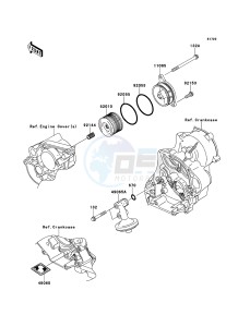 KX450F KX450E9F EU drawing Oil Filter