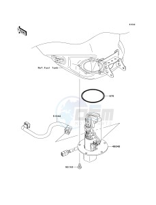 ZX 1000 D [NINJA ZX-10R] (D6F-D7FA) D6F drawing FUEL PUMP