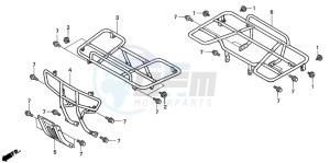 TRX350TE RANCHER ES drawing CARRIER