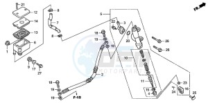 TRX300EX SPORTRAX drawing RR. BRAKE MASTER CYLINDER