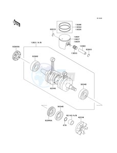 JS 750 B [750 SXI] (B1-B3 B3 CAN ONLY) [750 SXI] drawing CRANKSHAFT_PISTON-- S- -