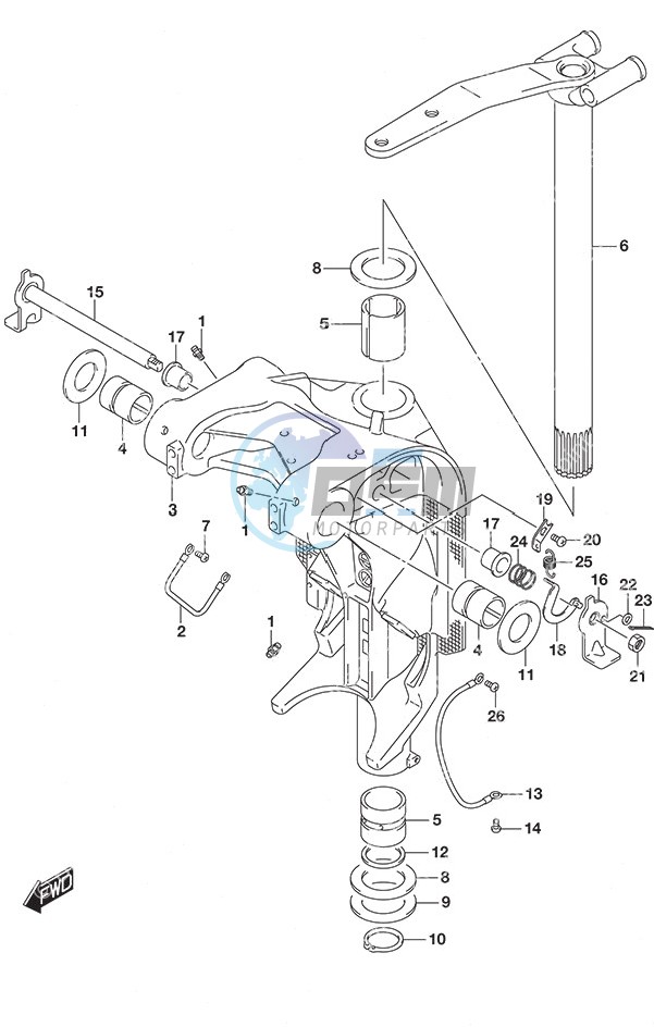 Swivel Bracket w/Transom (L)