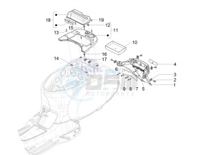 SXL 125 4T 3V drawing Rear cover - Splash guard