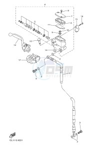 YZ450F (B118 B119 B11A B11B) drawing FRONT MASTER CYLINDER