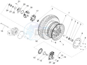 MGX 21 FLYING FORTRESS 1380 USA drawing Rear wheel