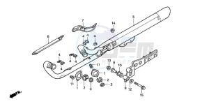 VT750CD3 drawing EXHAUST MUFFLER