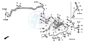 VFR1200FD VFR1200F UK - (E) drawing BRAKE HOSE