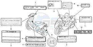 SFX50 drawing CAUTION LABEL