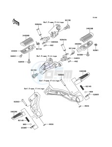 ZRX1200R ZR1200A6F FR GB XX (EU ME A(FRICA) drawing Footrests