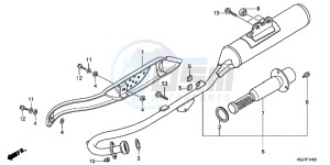 CRF100FC drawing EXHAUST MUFFLER