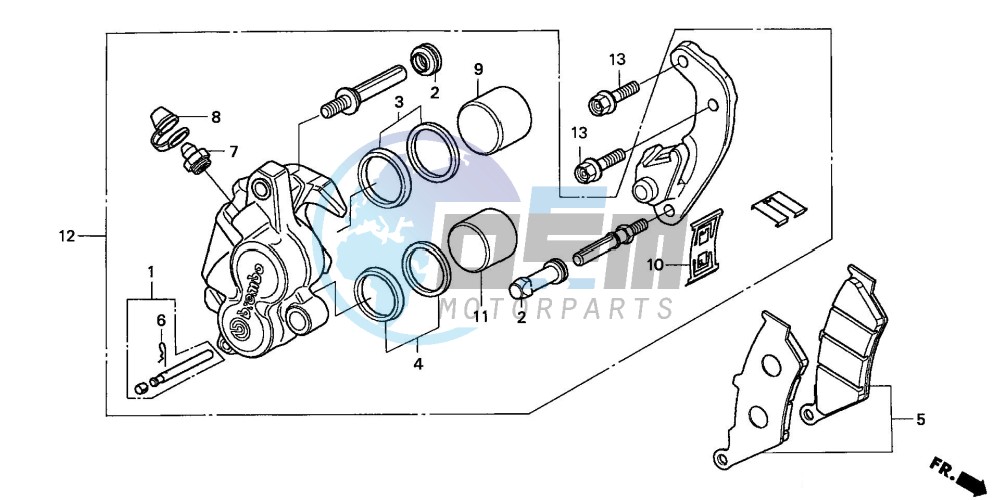 FRONT BRAKE CALIPER