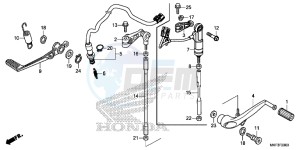 CBR1000S2 2ED - (2ED) drawing PEDAL