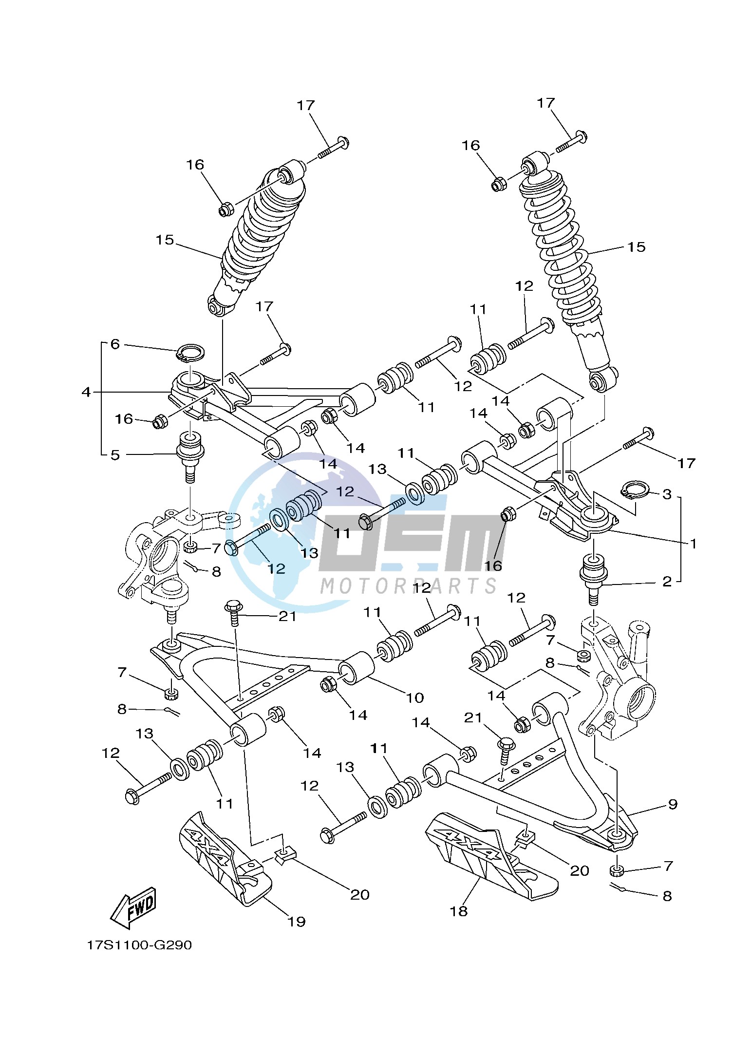 FRONT SUSPENSION & WHEEL