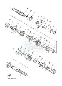 YZ450F (33DD 33DE 33DF 33DG) drawing TRANSMISSION