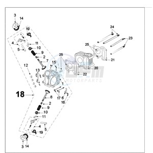 FIGHT 3 N 4T drawing CYLINDER HEAD