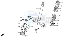 NSR50F drawing STEERING STEM