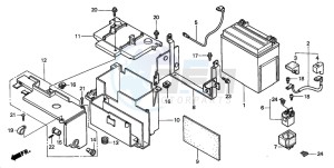 VT750CD3 drawing BATTERY