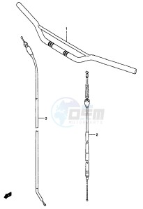 RM250 (T-V-W-X-Y) drawing HANDLEBAR