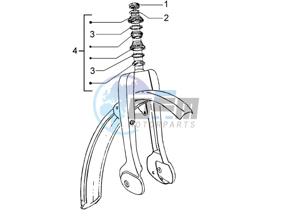 Fork-steering bearings