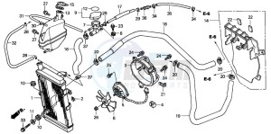 FJS600 SILVER WING drawing RADIATOR