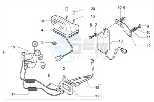 X9 125 Evolution drawing Handsfree kit