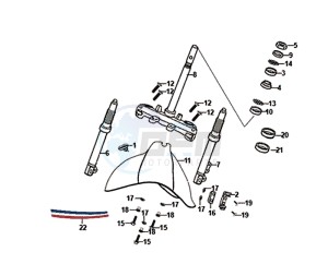 FIDDLE II 50 (25 KM/H) (AF05W4-NL) (E4) (L8-M0) drawing STEERING STEM FRONT CUSHION / FIDDLE II 50 (25 KM/H) (AF05W4-NL) (E4) (L8-M0)