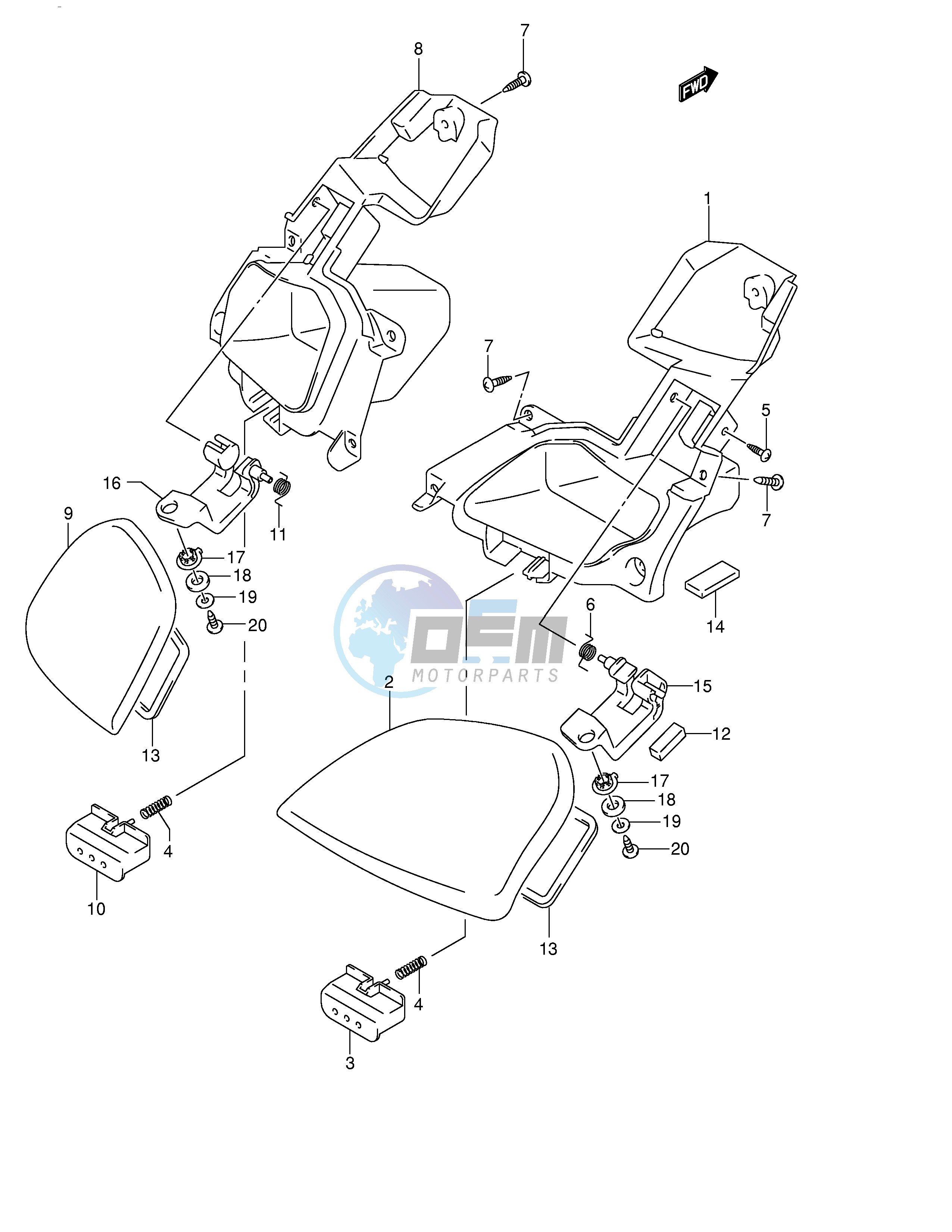 FRONT PANEL BOX (MODEL K4 K5 K6)