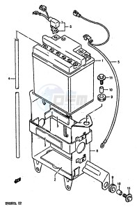 DR800S (E4) drawing BATTERY