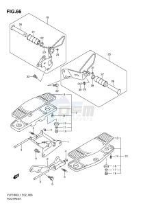 VLR1800 (E2) drawing FOOTREST (VLR1800L1 E19)