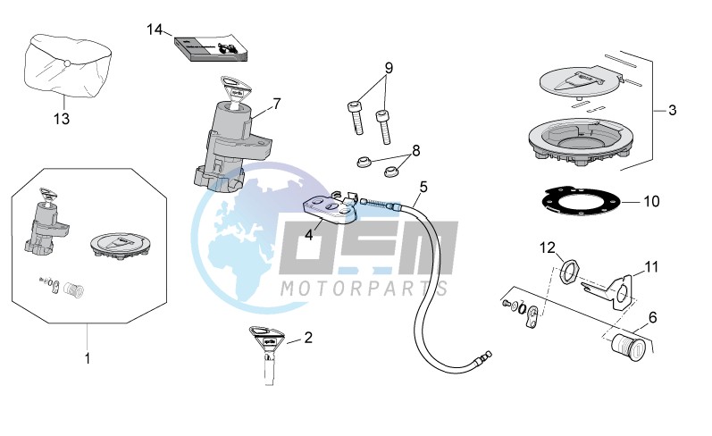 Lock hardware kit