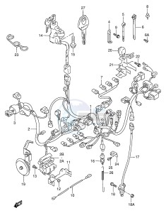 GSX-R750 (E2) drawing WIRING HARNESS (MODEL W X)