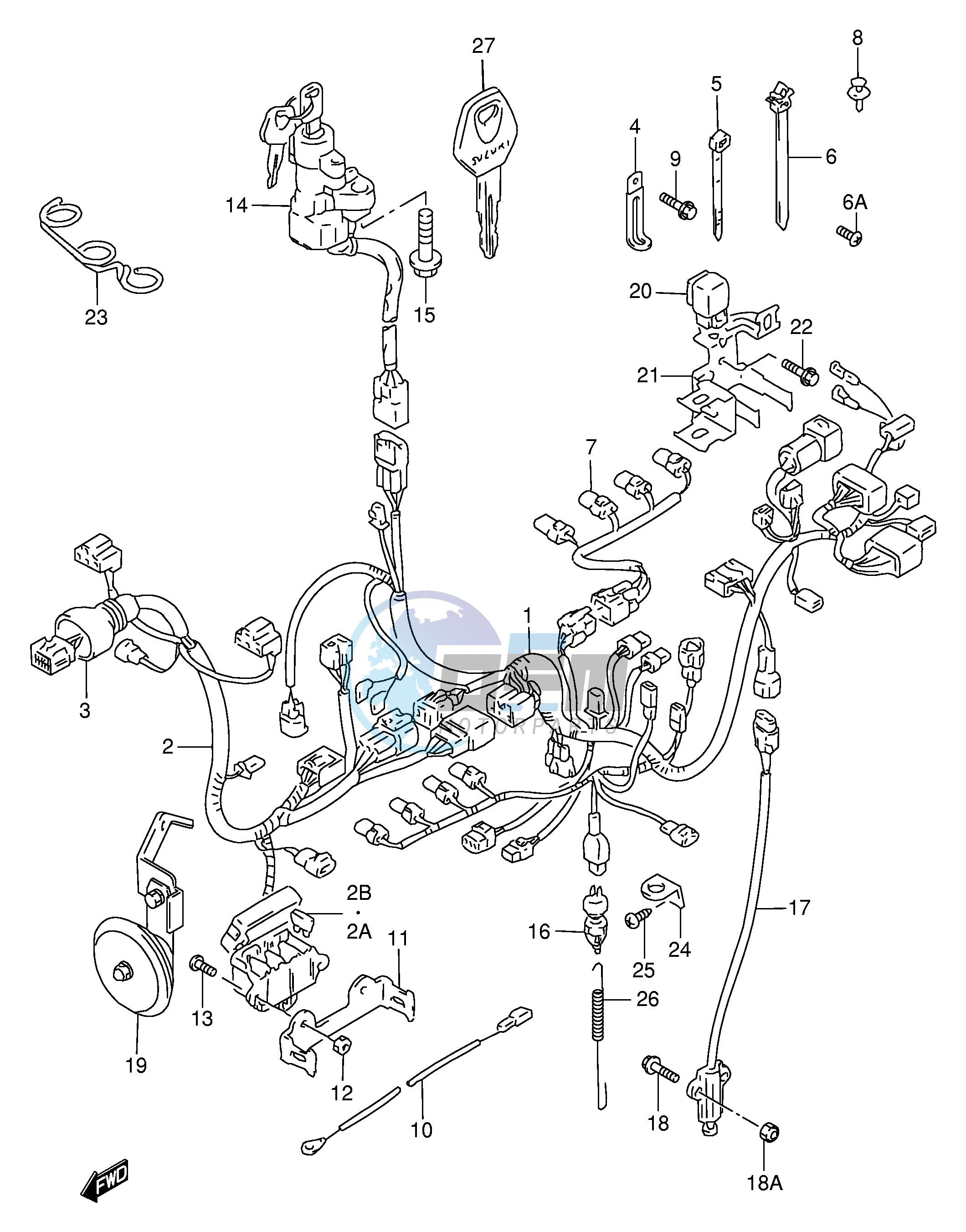 WIRING HARNESS (MODEL W X)