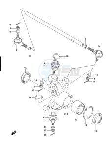 LT-A500X(Z) drawing STEERING KNUCKLE