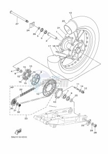 XTZ690 XTZ7N (BHL1) drawing REAR WHEEL