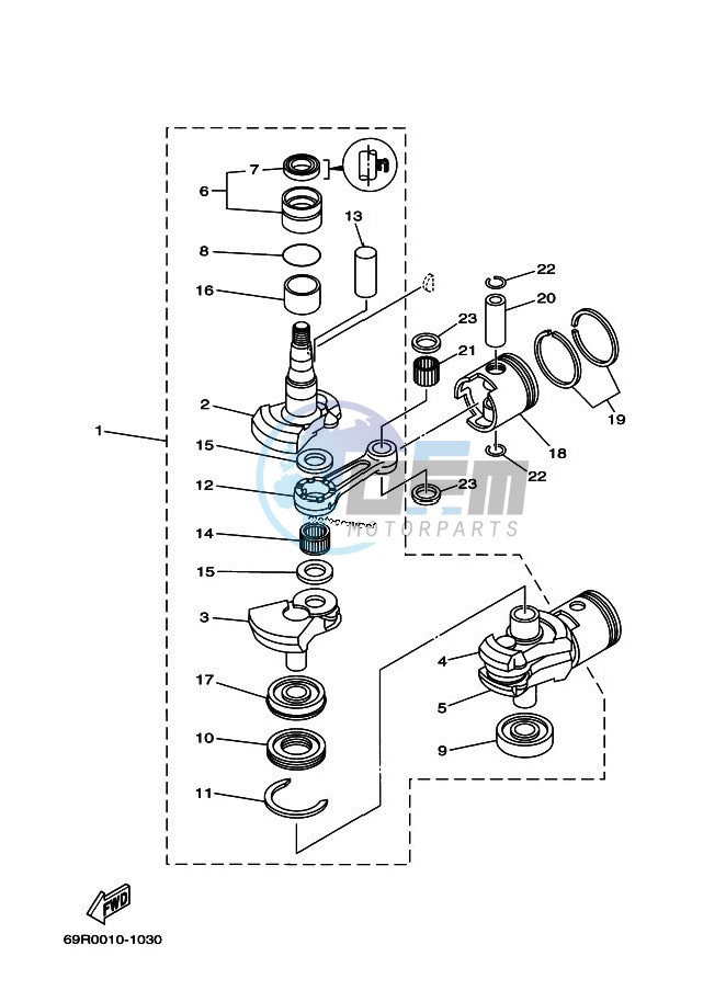 CRANKSHAFT--PISTON