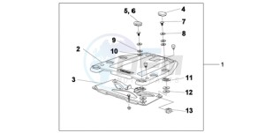 XL1000V9 F / CMF drawing TOP BOX BRACKET