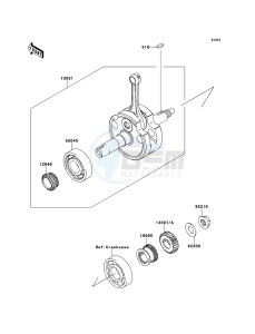 KLX125 KLX125CBF GB XX (EU ME A(FRICA) drawing Crankshaft