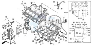 CBF600SA drawing CRANKCASE (CBF600S6/SA6/N6/NA6)