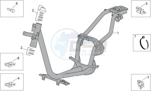 Scarabeo 50 4t 4v e2 drawing Frame