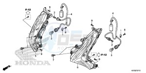 SH125SG SH300A UK - (E) drawing FRONT WINKER