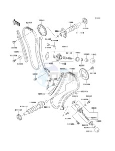 VN 1600 D [VULCAN 1600 NOMAD] (D6F-D8FA) D7F drawing CAMSHAFT-- S- -_TENSIONER