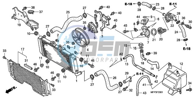 RADIATOR (CB1300A/CB1300S A)