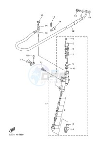 YZ250FX (B297 B298 B299 B299 B29A) drawing REAR MASTER CYLINDER