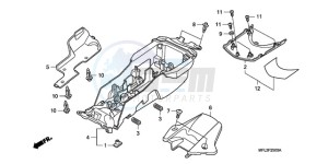 CBR1000RR9 BR / HRC MME - (BR / HRC MME) drawing REAR FENDER (CBR1000RR)