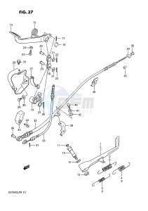 VS750GL (E1) INTRUDER drawing PROP STAND - REAR BRAKE (MODEL G H J K L M)