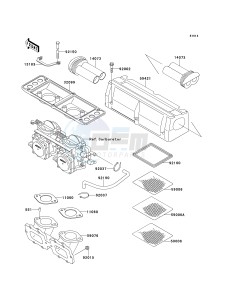 JS 750 B [750 SXI] (B1-B3 B3 CAN ONLY) [750 SXI] drawing FLAME ARRESTER-- JS750-B1- -