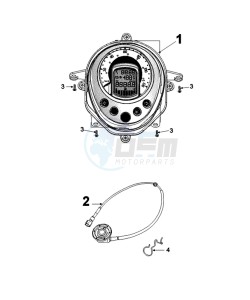 DJANGO 50 4T SPORT P drawing SPEEDOMETER