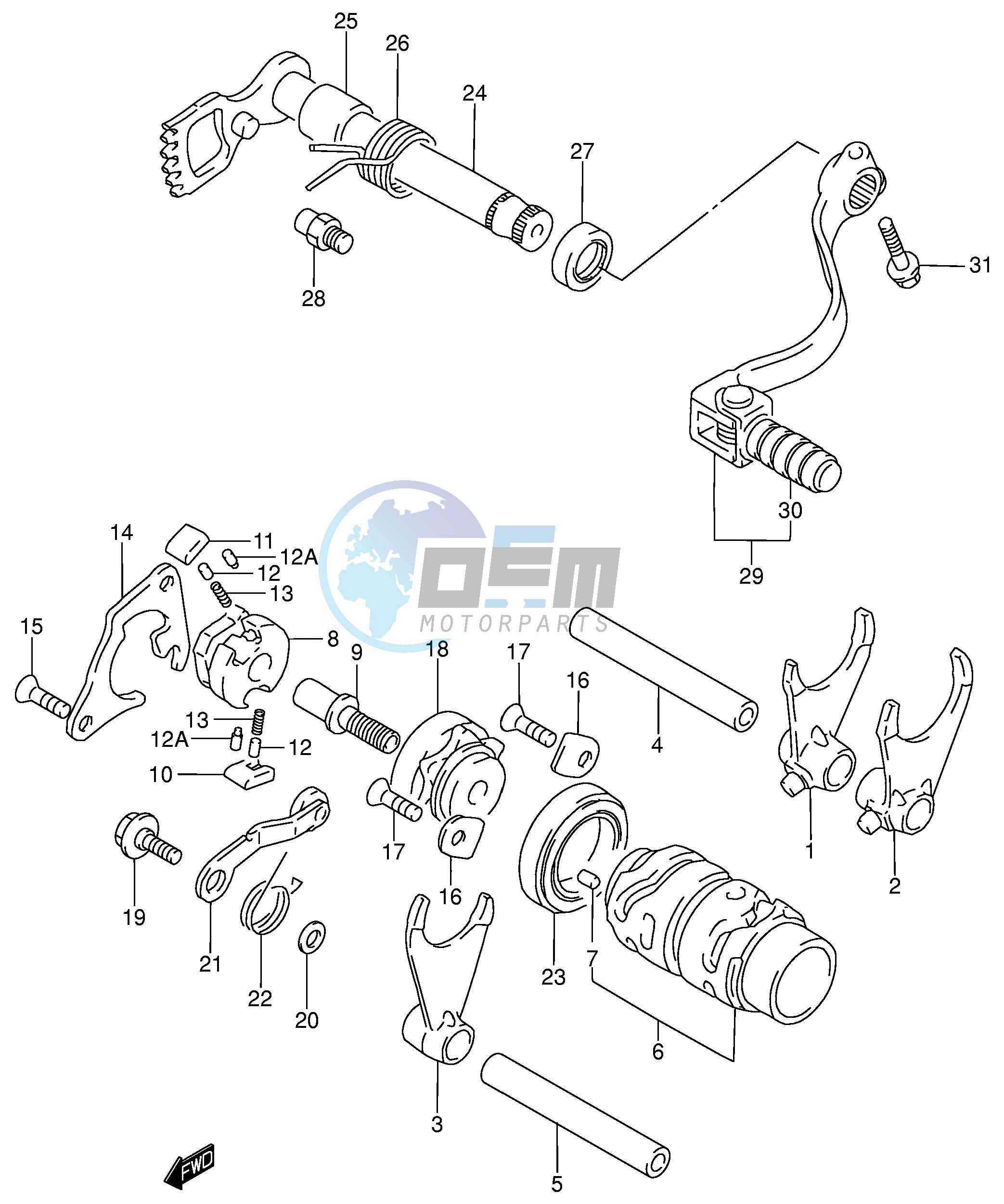 GEAR SHIFTING (MODEL K2 K3 K4)